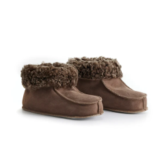 Fårskinnstofflor Handgjorda Taupe